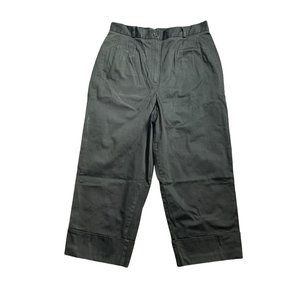 Harve Benard  12 Capri Pants Holzman Black Cuffed Career